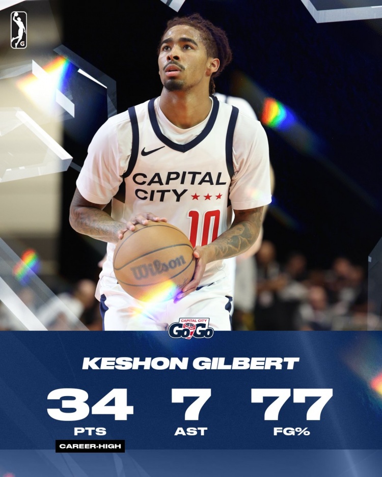 星空体育中国-美记：老鹰与后卫凯申·吉尔伯特签下一份双向合同